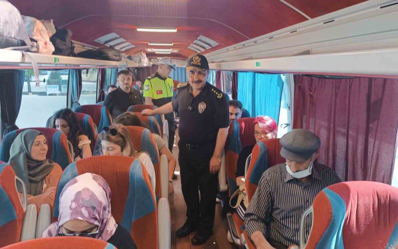 Samsun’da Yolcu Otobüslerinde Emniyet Kemeri Denetimi Yapıldı