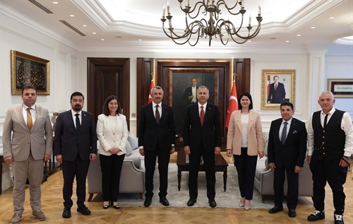 İçişleri Bakanımız Sayın Ali Yerlikaya, Edirne protokolünü kabul etti.